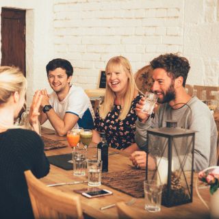 Guests dining