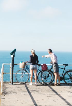 Couple cycling