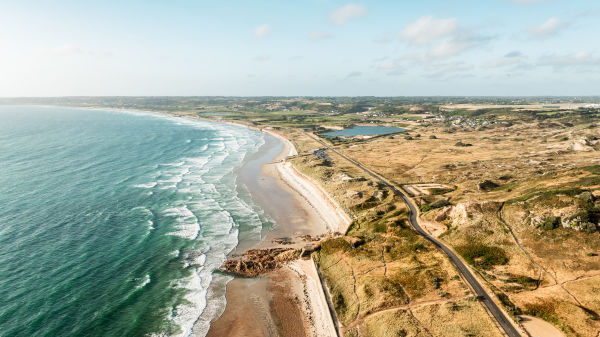 Aerial view of St. Ouen