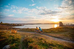 Sunset bike ride at L