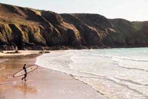 le surf en hiver